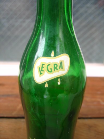 画像2: 1950'S　レア　SODA BOTTLE　ソーダボトル　ポップボトル　ガラス瓶　LEGRA Lemon Grapefruit SODA　アドバタイジング　アンティーク　ビンテージ