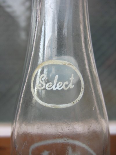 画像2: 1970'S　SODA BOTTLE　ソーダボトル　ポップボトル　ガラス瓶　SELECT　アドバタイジング　アンティーク　ビンテージ