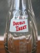 画像6: 1960'S　レア　SODA BOTTLE　ソーダボトル　ポップボトル　ガラス瓶　DOUBLE TREAT　アドバタイジング　アンティーク　ビンテージ (6)