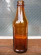 画像1: 1930'S　SODA BOTTLE　ソーダボトル　ポップボトル　ガラスボトル　メジャーボトル　アンバー　アンティーク　ビンテージ (1)