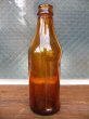 画像2: 1930'S　SODA BOTTLE　ソーダボトル　ポップボトル　ガラスボトル　メジャーボトル　アンバー　アンティーク　ビンテージ (2)