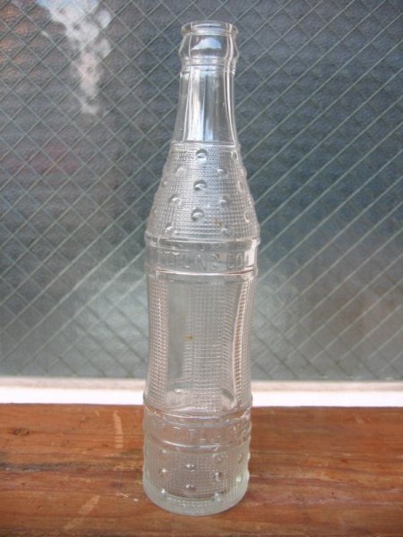 画像1: 1930'S　レア　SODA BOTTLE　ソーダボトル　ポップボトル　ガラスボトル　HUBERT BOTTLING CO.　アドバタイジング　アンティーク　ビンテージ (1)