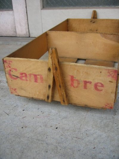 画像3: クランベリークレート　ウッドボックス　Cambre　木箱　ストレージBOX　スタッキング可　アンティーク　ビンテージ