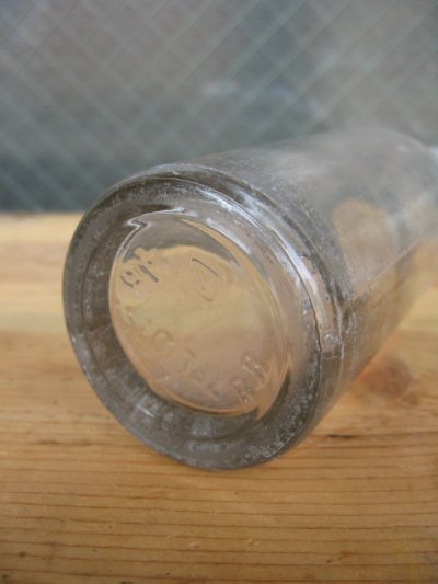 画像2: 1930'S　SODA BOTTLE　ソーダボトル　ポップボトル　ガラスボトル　クリア　無地　アンティーク　ビンテージ