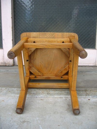 画像1: ウッドチェア　子供のイス　いす　キッズ　ミニ　椅子　アンティーク　ビンテージ