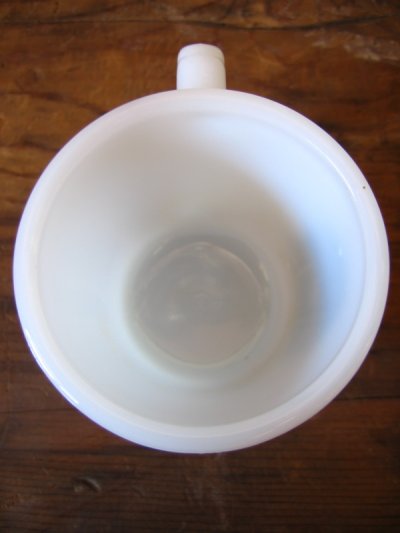 画像2: ファイヤーキング 　カーリアー＆アイブス　マグカップ　ミルクガラス　プリントマグ　アンティーク　ビンテージ