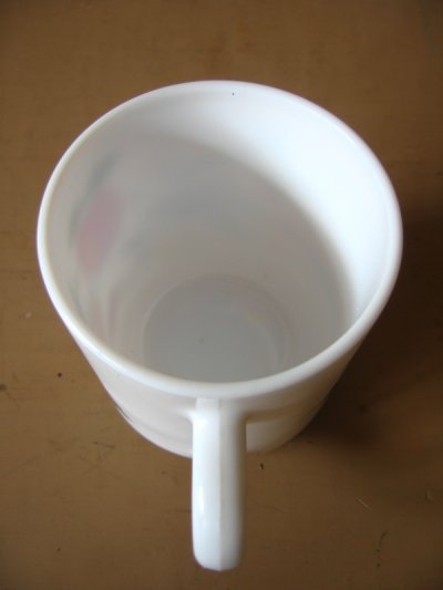 画像2: マグカップ　ミルクガラス　プリントマグ　フルーツ柄　アンティーク　ビンテージ