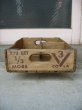 画像2: ボトルクレート　3V COLA　ボトルケース　ウッドボックス　木箱　アドバタイジング　アンティーク　ビンテージ　その4 (2)