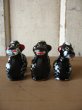 画像8: 50’S　プードル　小型犬　オブジェ　ブラック　陶器　5pcs set　アンティーク　ビンテージ (8)