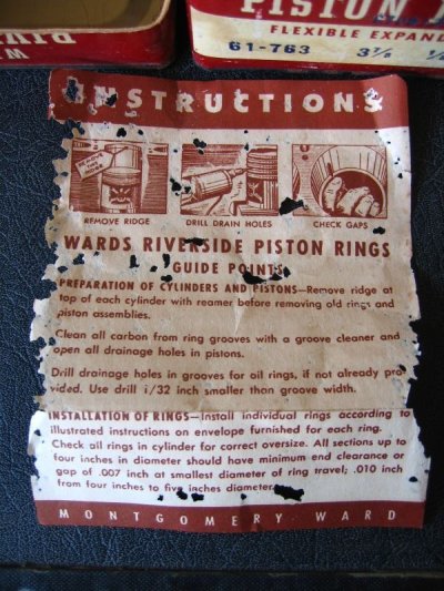 画像3: ティン缶　ピストンリング　WARDS　RIVERSIDE PISTON RINGS　ショップディスプレイなどに　アンティーク　ビンテージ