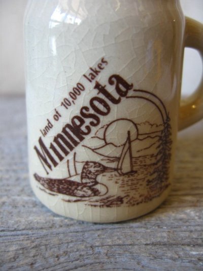 画像3: ミルクピッチャー　一輪挿し　Minnesota　陶器　アンティーク　ビンテージ