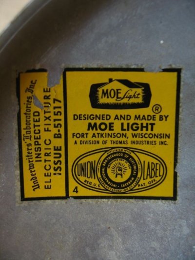 画像3: 1950’S　ウォールマウントブラケットライト　スポットライト　ユニオンチケット　アルミ　1灯　インダストリアル　アンティーク　ビンテージ