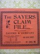 画像3: 1920’S　1920年代　THE SAYERS CLAIM FILE　ハードカバー　ノートブック　メモ　ファイル　アンティーク　ビンテージ (3)
