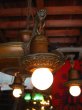 画像3: 1920年代　パンランプ　シーリングライト　ビクトリアン　アールデコ　4灯　シャンデリア　ベアバルブ　装飾　真鍮　銅　アンティーク　ビンテージ (3)
