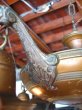 画像6: 1920年代　パンランプ　シーリングライト　ビクトリアン　アールデコ　4灯　シャンデリア　ベアバルブ　装飾　真鍮　銅　アンティーク　ビンテージ (6)