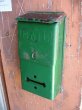 画像1: 1930’S 40'S　U.S.MAIL BOX　アメリカ　ポスト　メールボックス　壁掛け　メタル　グリーン　アンティーク　ビンテージ (1)