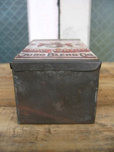 画像1: タバコ缶　蓋付き　ティン缶　アドバタイジング　アンティーク　ビンテージ