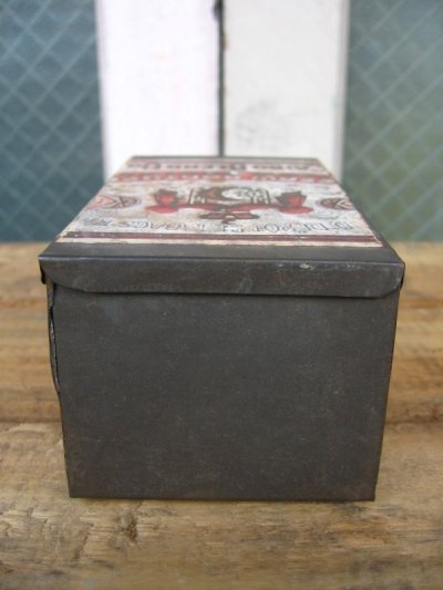 画像2: タバコ缶　蓋付き　ティン缶　アドバタイジング　アンティーク　ビンテージ