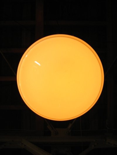 画像2: スクールハウスシーリング　ペンダントランプ　ミルクガラスシェード　1灯　真鍮　アンティーク　ビンテージ