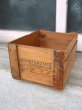 画像1: ウッドボックス　木箱　INTERSTATE　ストレージボックス　アドバタイジング　アンティーク　ビンテージ (1)