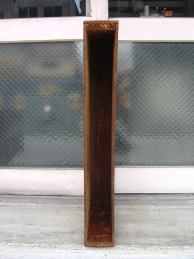 画像1: ウッドボックス　AMERICAN WINDOW GLASS CO.　木箱　ストレージボックス　平型　アドバタイジング　アンティーク　ビンテージ