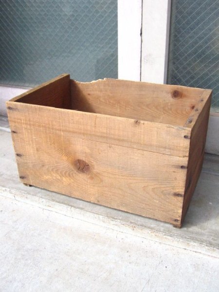 画像1: ウッドボックス　木箱　ストレージボックス　アンティーク　ビンテージ (1)