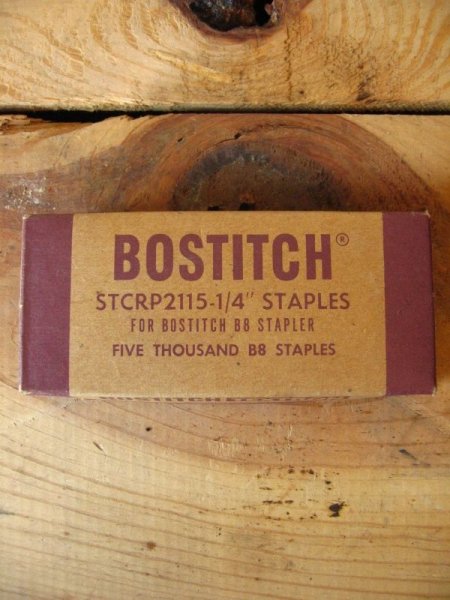 画像1: 1930'S  40'S    BOSTITCH　ステイプラー　Stapler　ホチキス針　紙箱　アドバタイジング　アンティーク　ビンテージ (1)