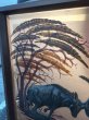 画像4: アンティーク　folkart　フォークアート　ウォールオーナメント　壁掛け　オブジェ　銅板アート　鹿　ドールシープ　ビンテージ (4)