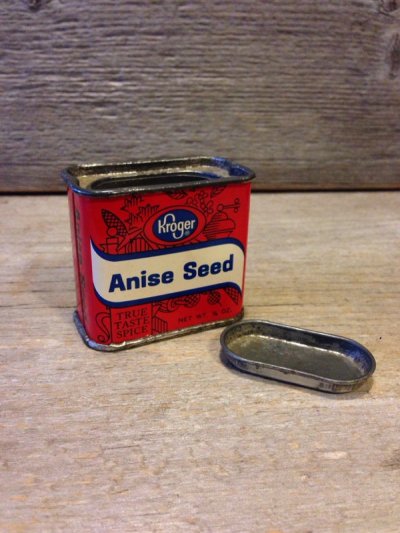 画像1: アンティーク　ティン缶　Kroger　Anise Seed　ミントコンディション　ビンテージ