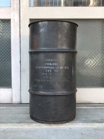 画像2: ミリタリー　USアーミー　MILSPEC　ステンシル　オイル缶　中型　ドラム缶　トラッシュカン　ダストボックス　ビンテージ　アンティーク