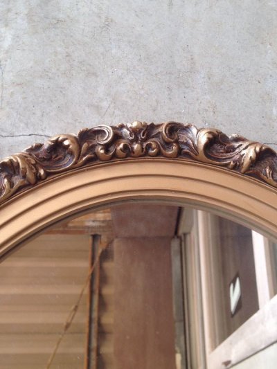 画像2: ウッドフレームミラー　ビクトリアン　装飾　鏡　ミラー　オーバル　楕円形　アンティーク　ビンテージ