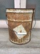 画像4: オイル缶　トラッシュカン　バケツ　バケット　シャビーシック　ダストボックスなどに　ビンテージ　アンティーク (4)