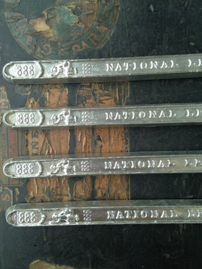 画像2: 1910'S 20'S　鉛の延べ棒　NATIONAL　LEAD　CO.　ペーパーウェイト　文鎮　アンティーク　ビンテージ