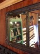 画像9: 19世紀　1870'S 80'S 90'S 1900'S 10'S 20'S　ウッドフレームミラー　3面　ビクトリアン　装飾　鏡　ミラー　花柄　エッチング加工　アンティーク　ビンテージ (9)