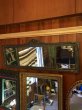 画像1: 19世紀　1870'S 80'S 90'S 1900'S 10'S 20'S　ウッドフレームミラー　3面　ビクトリアン　装飾　鏡　ミラー　花柄　エッチング加工　アンティーク　ビンテージ (1)