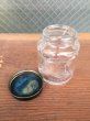 画像8: ガラスボトル　2個セット　インクボトル　蓋付き　カップ　器　Skrip　スモールコンテナ代わりに　アドバタイジング　アンティーク　ビンテージ (8)