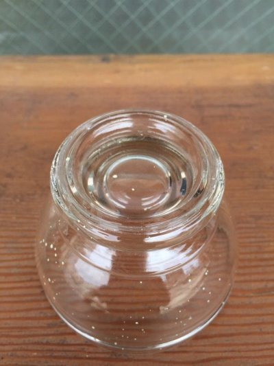 画像2: ガラスボトル　2個セット　インクボトル　蓋付き　カップ　器　Skrip　スモールコンテナ代わりに　アドバタイジング　アンティーク　ビンテージ