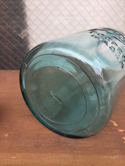 画像2: 1900'S 10'S　Ball perfect MASON jar　half-gallon　ハーフガロン　メイソンジャー　グラスジャー　保存瓶　蓋付き　王冠　アンティーク　ビンテージ