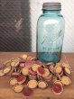 画像1: 1900'S 10'S　Ball perfect MASON jar　half-gallon　ハーフガロン　メイソンジャー　グラスジャー　保存瓶　蓋付き　王冠　アンティーク　ビンテージ (1)