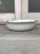 画像5: 19世紀　ホーロー　WASHBOWL　洗面器　トレイ　琺瑯　ホワイト　カントリー　アンティーク　ビンテージ (5)