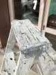 画像7: ウッド　ステップラダー　ラダー　はしご　梯子　木製　脚立　大型　5段　ミルクペイント　シャビーホワイト　アンティーク　ビンテージ (7)