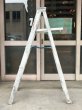 画像3: ウッド　ステップラダー　ラダー　はしご　梯子　木製　脚立　大型　5段　ミルクペイント　シャビーホワイト　アンティーク　ビンテージ (3)