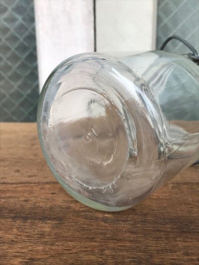 画像2: 1900'S 1910'S 1920'S　花瓶に　キャンディー入れに　蓋なし　ワイヤー付き　グラスジャー　瓶　アンティーク　ビンテージ