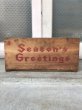 画像2: ウッドボックス　Season's Greetings　木箱　ストレージボックス　アンティーク　ビンテージ (2)