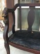 画像6: 19世紀　1850'S 1860'S 1870'S　LOVE SEAT　２シーター　木製ベンチ　LION HEAD 装飾　ライオンヘッド　レザー　シャビーシック　店舗什器　アンティーク　ビンテージ (6)
