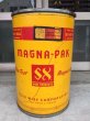 画像3: ペーパードラム缶　MAGNA-PAK　アドバタイジング　超大型　ファイバードラム　ダストボックス　trash can　ゴミ箱　スチール×硬質厚紙　アンティーク　ビンテージ (3)