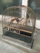 画像10: 1930'S 40'S　バードケージ　CROWN　GLASS FEEDER　スタンド付き鳥かご　bird cage　アイアン　ガラス　アンティーク　ビンテージ (10)