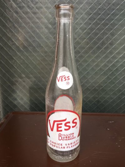 画像3: SODA BOTTLE　ソーダボトル　ポップボトル　ガラス瓶　VESS　クリアガラス　アンティーク　ビンテージ