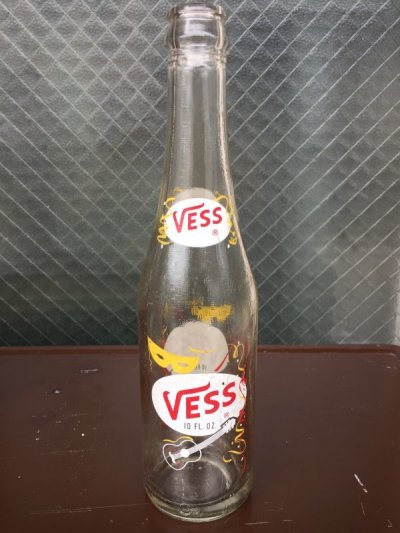 画像2: SODA BOTTLE　ソーダボトル　ポップボトル　ガラス瓶　VESS　クリアガラス　アンティーク　ビンテージ