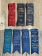 画像1: 1930'S　TRACK & FIELD　アワードリボン　賞　UNIVERSITY　athletic　アスレチック　カレッジ物　SPORTS　7個セット　アンティーク　ビンテージ (1)